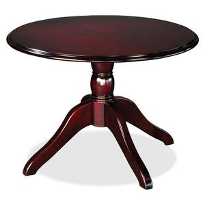 Tiffany Toscana Veneer Conference Table - Round x 29.5" - 42" - Mahogany