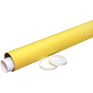 Nature Saver Economy Mailing Tube25" - Fiberboard, Kraft - 25 / Carton - Yellow