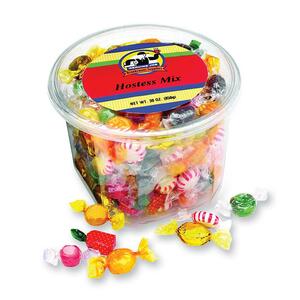 Genuine Joe Tub of Hard Candy Mixture - Individually Wrapped - 1 Each