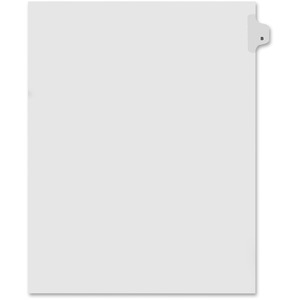 Kleer-Fax Legal 80000 Series Printed B Exhibit Index Divider - 1 x Tab Printed B - 26 Tab(s)/Set - 8.5" x 11" - 25 / Pack - White Divider - White Tab