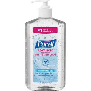 Gojo PURELL Instant Hand Sanitizer - 20fl oz - Pump Bottle Dispenser - Moisturizing - Clear