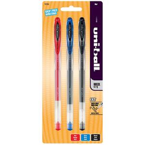 Sanford EX2 Gel Pen - 0.7 mm Pen Point Size - Assorted Ink - Clear Barrel - 3 / Pack