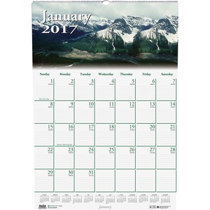 House of Doolittle Earthscapes Nature Wall Calendar - 15.5" x 22" - January till December - 1 Month Per 1 Page(s) - Assorted