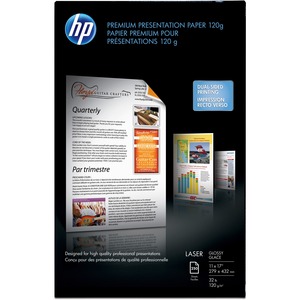 HP Glossy Color Laser Paper - Ledger - 11" x 17" - 32lb - Glossy - 250 x Sheet