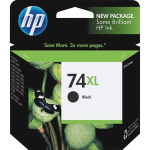HP No. 74XL Black Ink Cartridge - Inkjet - 750 Page - Black