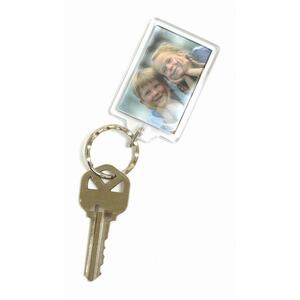 Baumgartens Plastic Photo Key Ring - Metal