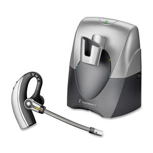 Plantronics CS70N Wireless Earset - Wireless Connectivity - Mono - Behind-the-ear - Silver, Gray