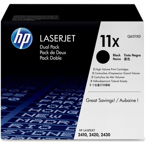 HP Dual Pack Black Toner Cartridge - Laser - 12000 Page - Black - 2 / Box
