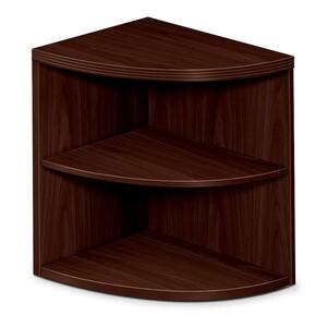 HON 11500 Series End Cap Bookshelf - 24" Width x 24" Depth x 29.5" Height - Ribbon Edge - Particleboard - Mahogany