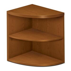 HON 11500 Series End Cap Bookshelf - 24" Width x 24" Depth x 29.5" Height - Ribbon Edge - Particleboard - Bourbon Cherry