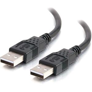 C2G 1m USB Cable - USB A to USB A - M/M - Type A Male USB - Type A Male USB - 3.28ft - Black