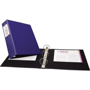 Avery Economy Ring Binder with Label Holder - Letter - 8.5" x 11" - 375 Sheet x 2" Capacity - 1 Each - Blue