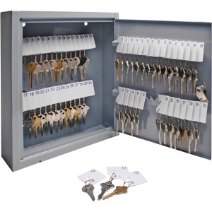 Sparco All Steel Hook Design Key Cabinet - 10" x 3" x 12" - Steel - Gray