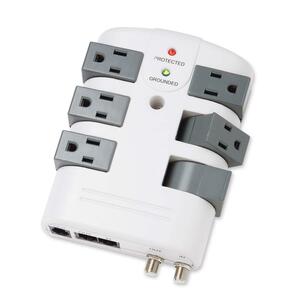 Compucessory 6-Outlets Surge Suppressor - Receptacles: 6