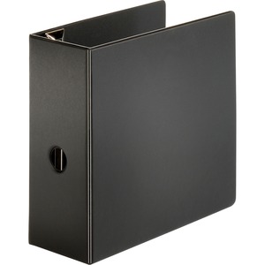 Sparco Slant-D Locking Ring Binder - Letter - 8.5" x 11" - 5" Capacity - 1 Each - Black