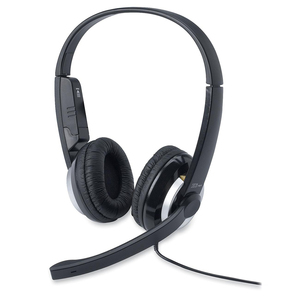 Compucessory Stereo Headset - Black, Silver