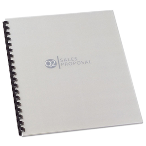 GBC Textured Rigid Binding Cover - 8.5" x 11" - Letter - 10 / Pack - Clear