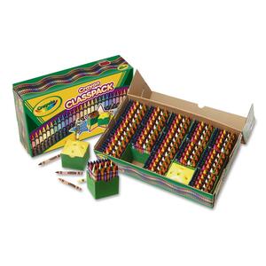 Crayola Classpack Regular Size Crayons - Assorted Wax - 832 / Box