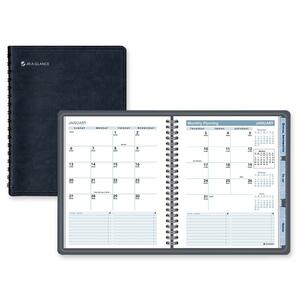 At-A-Glance Action Planner Monthly Planner - Monthly - 6.87" x 8.75" - January till December - 1 Month Per 2 Page(s) - Black