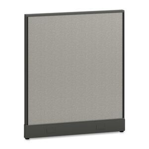 HON Initiate Office Workstation Panel - 36" Width x 2" Depth x 42" Height - Alumina, Charcoal