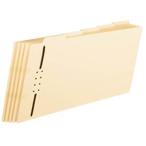 Esselte Multisection Classification Folder - Legal - 8.5" x 14" - 1/5 Tab Cut - 2" Capacity - 11pt. - Manila