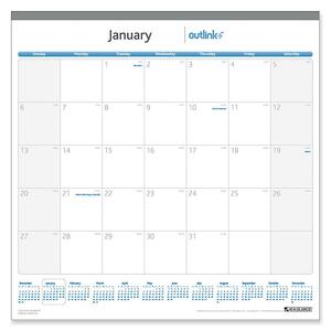 At-A-Glance Outlink Desk/Wall Calendar Refill - Monthly - 17" x 17" - January till December - 1 Month Per 1 Page(s)