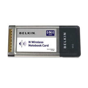 Belkin N Wireless Notebook Card - CardBus - 300Mbps - IEEE 802.11n (draft)