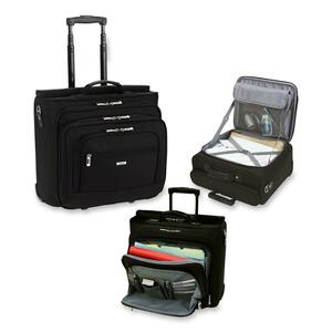 Solo Rolling Notebook Overnighter Sleeve - Top-loading - 14" x 16" x 8" - Ballistic Poly - Black
