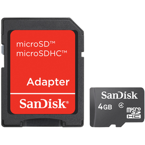 Sandisk SDSDB 4096 A11 4 GB Secure Digital High Capacity Flash Card