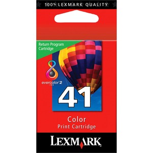 Lexmark No. 41 Tri-Color Ink Cartridge - Inkjet - 210 Page - Cyan, Yellow, Magenta