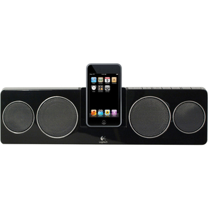Logitech PURE-FI Anywhere Compact Speaker System for Apple iPod Black with Remote