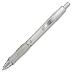 Pilot G2 Limited Metal Barrel Gel Pen - Black Ink - Silver Barrel - 1 Each