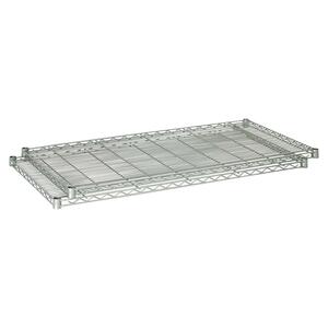 Safco 5296GR Extra Wire Shelve - 48" x 24" x 1.5" - 2 x Shelf(ves) - Gray