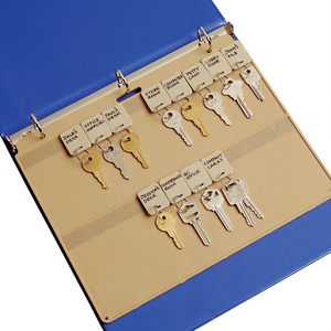 MMF Key Panel - 9" Length - 22 Key Capacity - Rectangular - Plastic - 1 Each - Beige