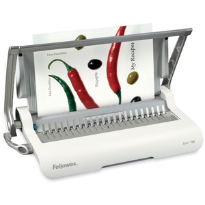 Fellowes Star Comb Binding Machine - Manual - CombBind - 150 Sheet(s) Bind - 10 Punch - 3.12" x 17.69" x 9.81" - White