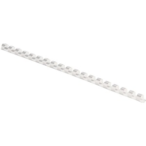 Plastic Combs - Round Back, 5/16", 40 sheets, White, 100 pk