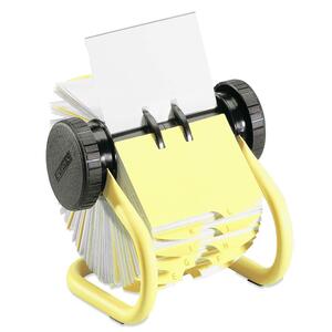 Rolodex Rotary Card File - 200 Card - Yellow