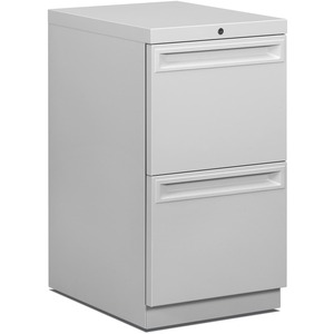 HON Flagship "K" Pull 38000 Series File Cabinet - 15" x 20" x 28" - 2 Drawer(s) - Light Gray