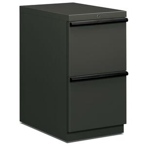 HON Brigade Standard Height Pedestal - 15" x 23" x 28" - 2 x File Drawer(s) - Security Lock - Charcoal