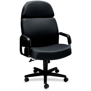 HON 3500 Pyramid High-back Executive Chair - 28" x 40" x 48.5" - Black Seat