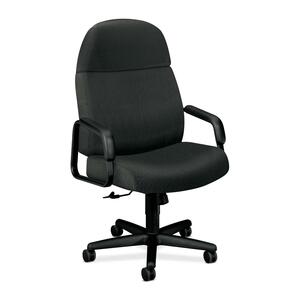 HON 3500 Pyramid High-back Executive Chair - 28" x 40" x 48.5" - Charcoal Gray Seat