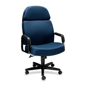 HON 3500 Pyramid High-back Executive Chair - 28" x 40" x 48.5" - Marine Blue Seat