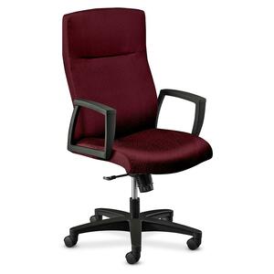 HON Park Avenue High-back Executive Chair - Black Frame25.5" x 27" x 46" - Red Seat