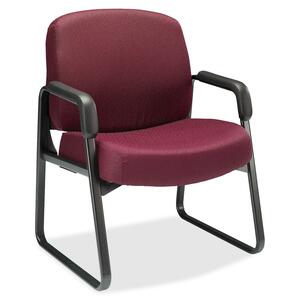 HON Pyramid 3500 Series Guest Chair With Arms28" x 27" x 35" - Polyester Red Seat