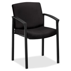 HON Park Avenue Guest Chair wIth Arms - Black Frame23.5" x 22.25" x 33" - Fabric Black Seat