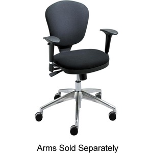 Safco Metro Mid Back Task Chair26" x 26" x 39" - Acrylic Black Seat