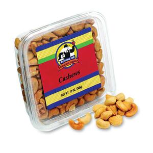 Genuine Joe Whole Cashew Nut - Fat Free - Cashew - Tub - 12oz - 1 Each