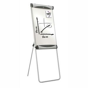 Quartet Euro Magnetic Total Erase Easel - 41" x 27" - Platinum