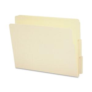Sparco End Tab File Folder - Letter - 8.5" x 11" - 1/3 Tab Cut - 100 / Box - Manila