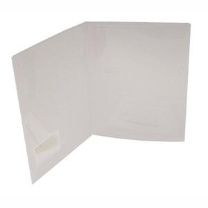 Lion Project Folder With Index Pocket - Letter - 8.5" x 11" - 5 / Pack - Tranparent